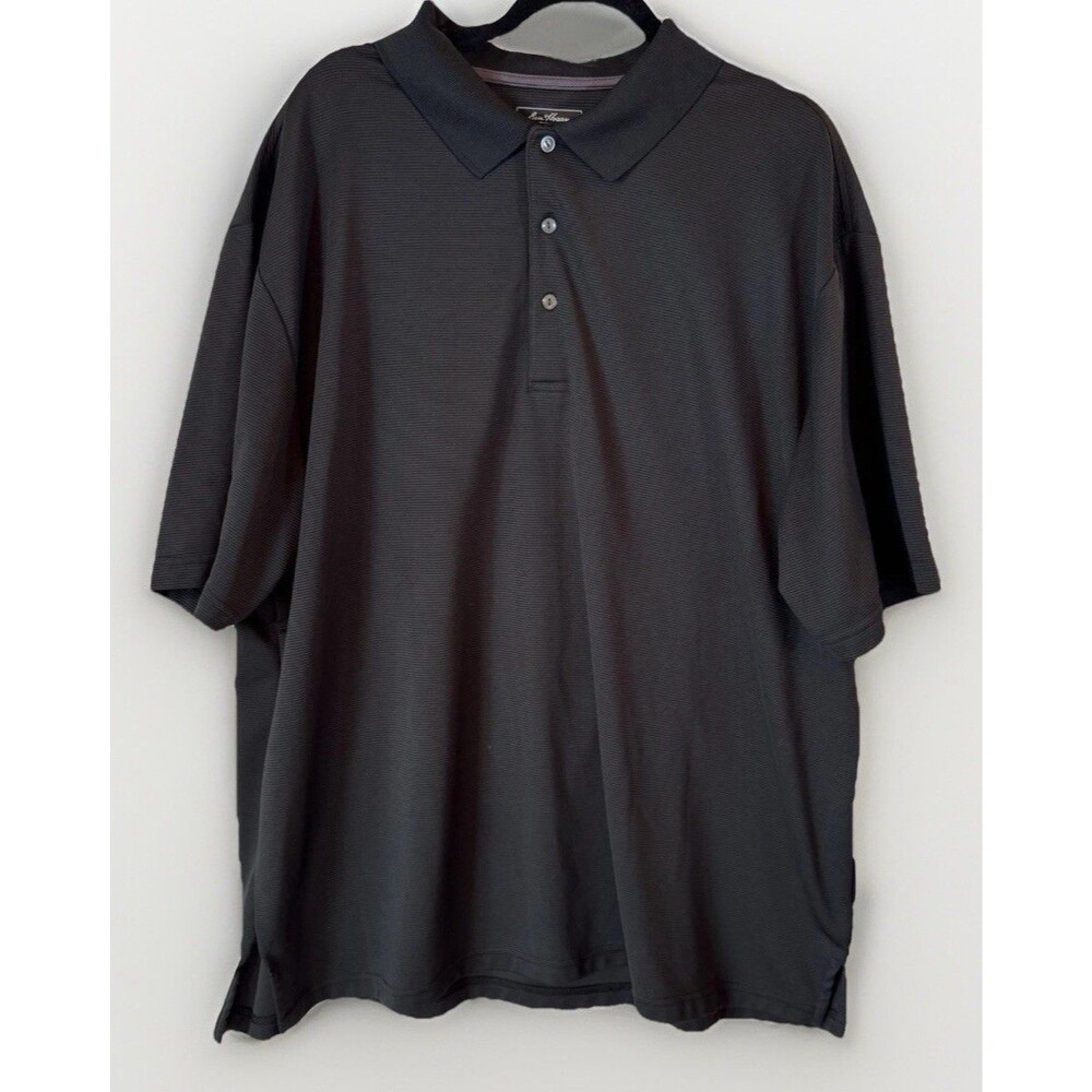 Ben Hogan Golf Polo Shirt Men's 3XL‎ Black Ribbed Performance Stretch